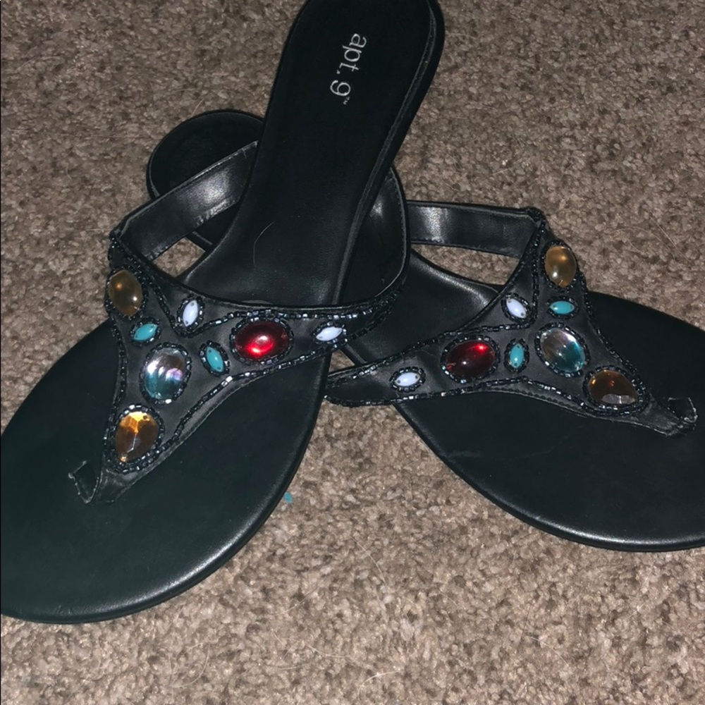 NWOT jeweled sandals